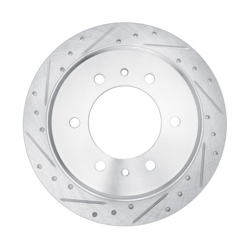R1 19-25 Freightliner SprintER 2500 Rear Left Drilled & Slotted Silver Brake Rotor