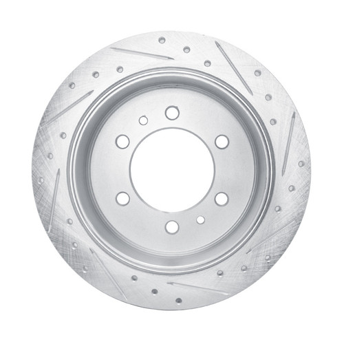 R1 19-25 Freightliner SprintER 2500 Rear Left Drilled & Slotted Silver Brake Rotor