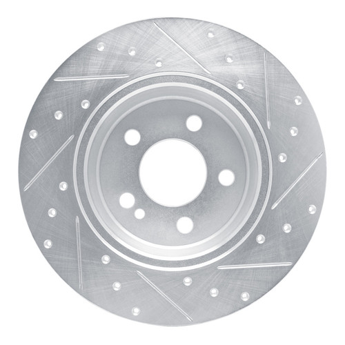 R1 15-21 Mercedes-Benz C200 (Mexico) Rear Left Drilled & Slotted Silver Brake Rotor