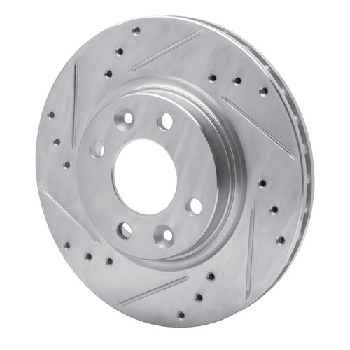 R1 15-19 Renault Logan (Mexico) Front Left Drilled & Slotted Silver Brake Rotor