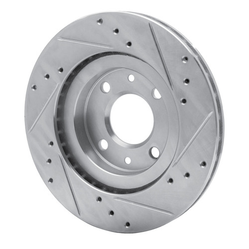 R1 15-19 Renault Logan (Mexico) Front Left Drilled & Slotted Silver Brake Rotor