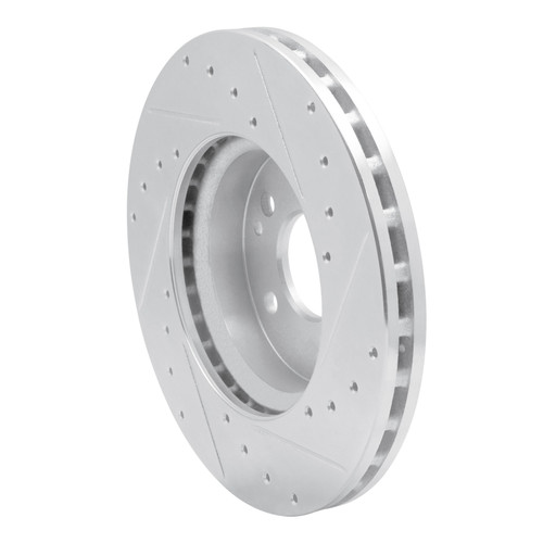 R1 16-23 Mercedes-Benz Viano (Mexico) Front Left Drilled & Slotted Silver Brake Rotor