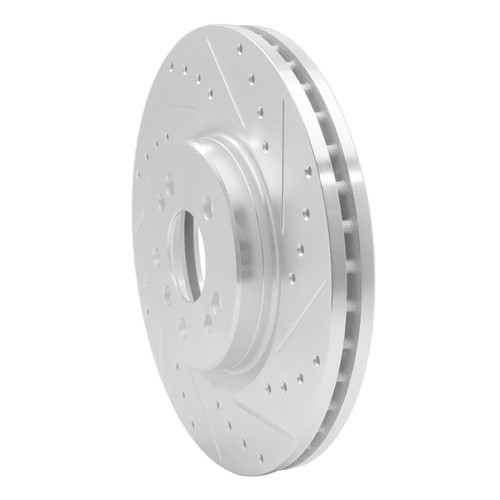 R1 06-12 Mercedes-Benz ML500 (USA/Canada) Front Right Drilled & Slotted Silver Brake Rotor