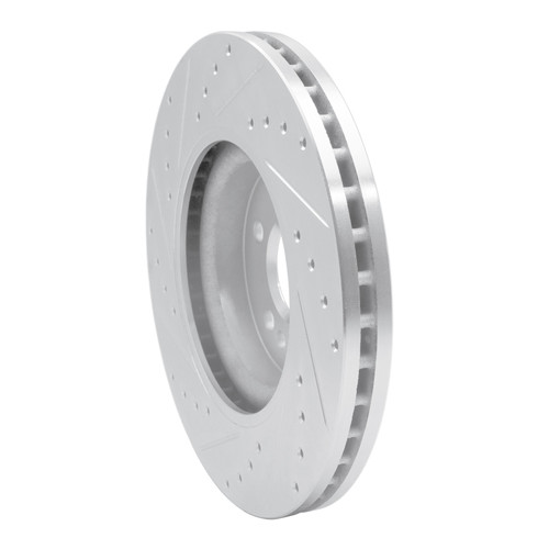 R1 06-12 Mercedes-Benz ML500 (USA/Canada) Front Right Drilled & Slotted Silver Brake Rotor