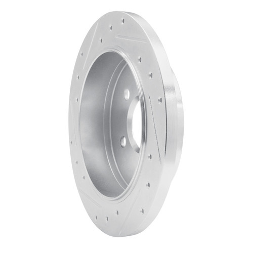 R1 98-05 Mercedes-Benz ML320 Rear Right Drilled & Slotted Silver Brake Rotor