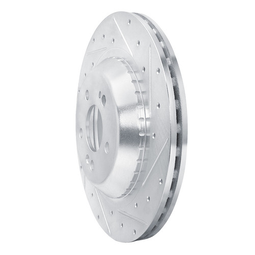 R1 14-21 Mercedes-Benz S400 (Canada & Mexico) Rear Right Drilled & Slotted Silver Brake Rotor