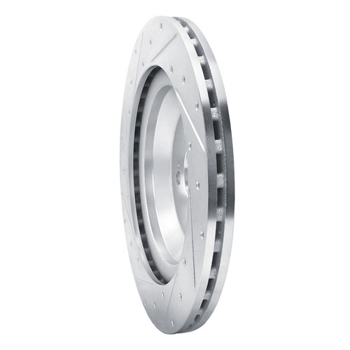 R1 14-21 Mercedes-Benz S400 (Canada & Mexico) Rear Right Drilled & Slotted Silver Brake Rotor