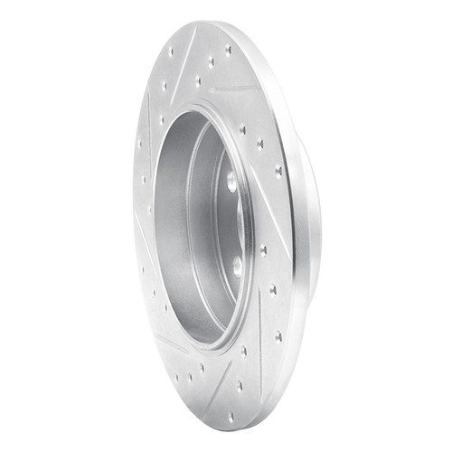 R1 91-99 Mercedes-Benz S350 Rear Right Drilled & Slotted Silver Brake Rotor