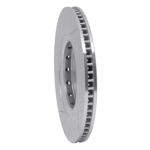 R1 16-22 Acura ILX Front Right Drilled & Slotted Silver Brake Rotor