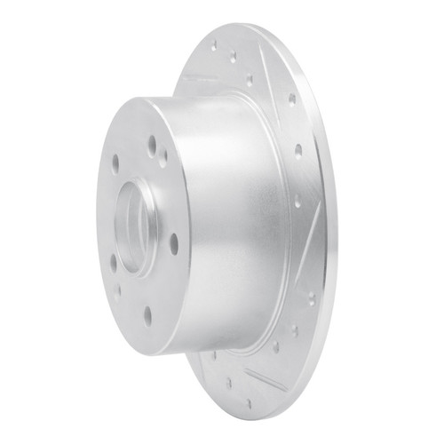 R1 96-98 Acura TL Rear Right Drilled & Slotted Silver Brake Rotor