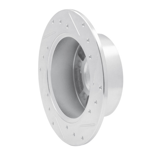 R1 96-98 Acura TL Rear Left Drilled & Slotted Silver Brake Rotor