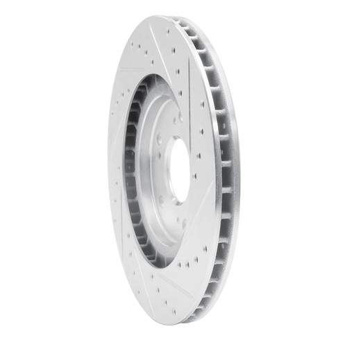 R1 97-05 Acura NSX Rear Left Drilled & Slotted Silver Brake Rotor