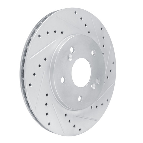 R1 91-96 Acura NSX Rear Right Drilled & Slotted Silver Brake Rotor