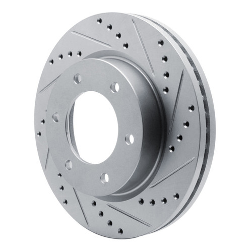 R1 19-25 Ford Ranger (USA/Canada) Front Right Drilled & Slotted Silver Brake Rotor