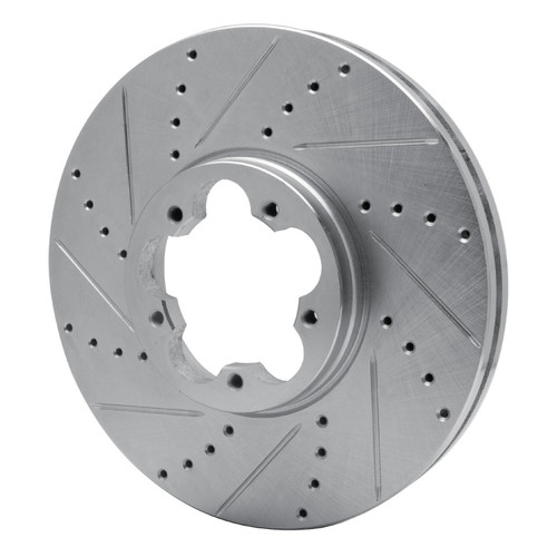 R1 14-19 Ford Transit (Mexico) Front Left Drilled & Slotted Silver Brake Rotor EDZ-54232L