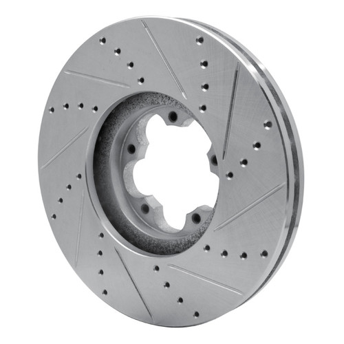 R1 14-19 Ford Transit (Mexico) Front Left Drilled & Slotted Silver Brake Rotor EDZ-54232L