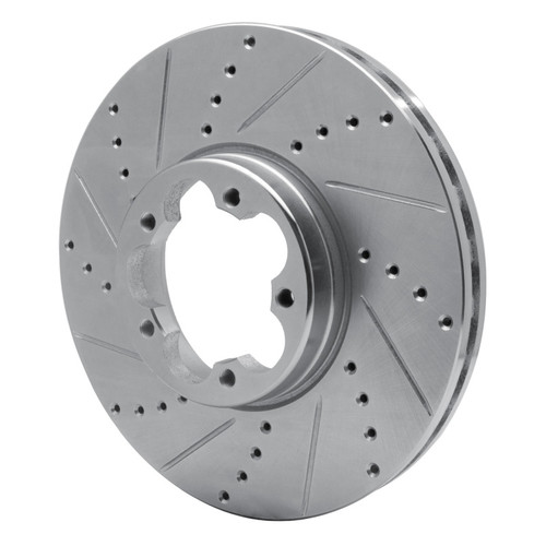 R1 15-25 Ford Transit-350 HD/DRW Front Left Drilled & Slotted Silver Brake Rotor