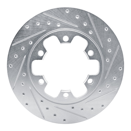 R1 15-25 Ford Transit-350/SRW Rear Right Drilled & Slotted Silver Brake Rotor