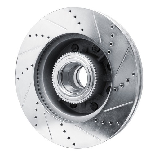 R1 11-25 Ford F-250 2WD (Super Duty) Front Left Drilled & Slotted Silver Brake Rotor