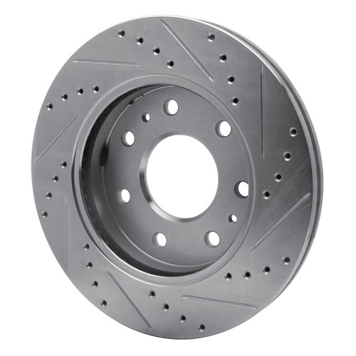 R1 09-09 Ford F-150 RWD Front Left Drilled & Slotted Silver Brake Rotor