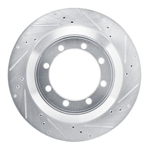 R1 08-19 Ford E-350 Super Duty Rear Right Drilled & Slotted Silver Brake Rotor