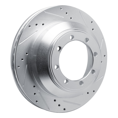 R1 08-19 Ford E-350 Super Duty Rear Right Drilled & Slotted Silver Brake Rotor