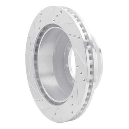 R1 99-07 Ford E-350 Super Duty Rear Right Drilled & Slotted Silver Brake Rotor