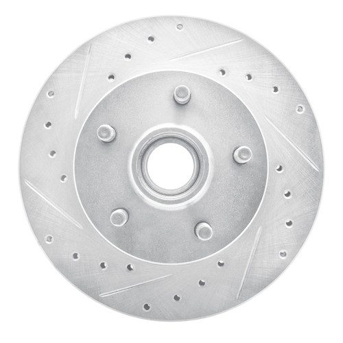 R1 98-02 Ford Ranger (USA/Canada) Front Right Drilled & Slotted Silver Brake Rotor