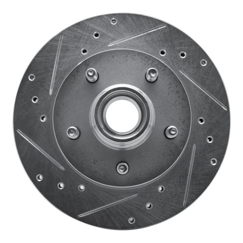 R1 98-02 Ford Ranger (USA/Canada) Front Left Drilled & Slotted Silver Brake Rotor