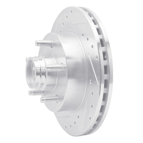 R1 98-02 Ford Ranger (USA/Canada) Front Left Drilled & Slotted Silver Brake Rotor EDZ-54165L