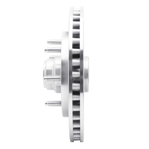 R1 97-02 Ford F-150 RWD Front Right Drilled & Slotted Silver Brake Rotor