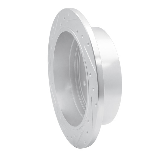 R1 97-04 Ford F-150 RWD Rear Right Drilled & Slotted Silver Brake Rotor