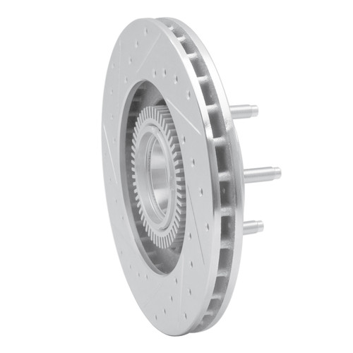 R1 95-97 Ford Ranger (USA/Canada) Front Right Drilled & Slotted Silver Brake Rotor