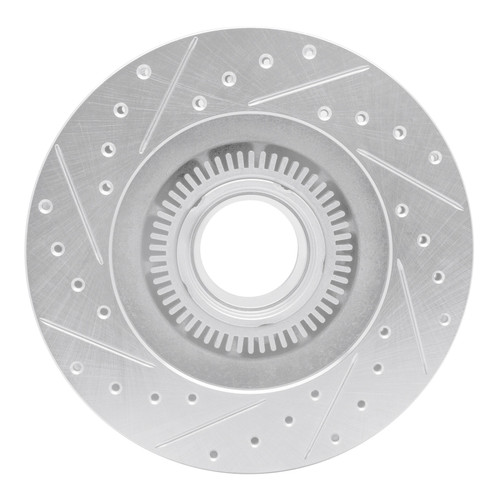R1 95-97 Ford Ranger (USA/Canada) Front Right Drilled & Slotted Silver Brake Rotor
