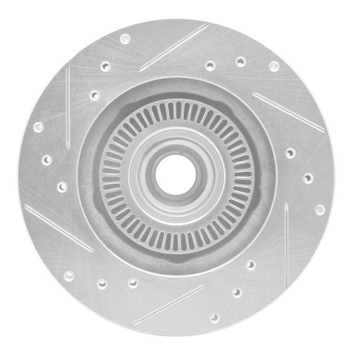 R1 95-97 Ford Ranger (USA/Canada) Front Right Drilled & Slotted Silver Brake Rotor EDZ-54138R