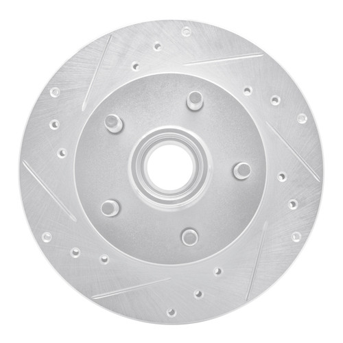 R1 95-97 Ford Ranger (USA/Canada) Front Left Drilled & Slotted Silver Brake Rotor EDZ-54138L