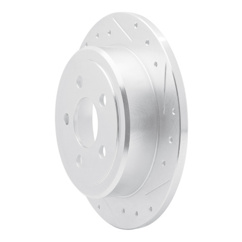 R1 95-03 Ford Windstar Rear Right Drilled & Slotted Silver Brake Rotor