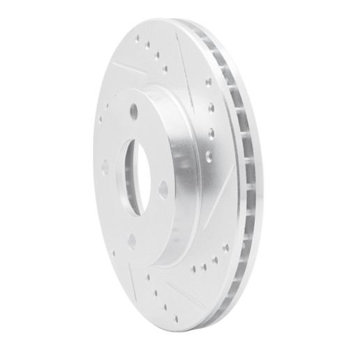 R1 00-15 Ford Ecosport (Mexico) Front Right Drilled & Slotted Silver Brake Rotor