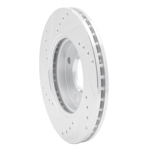 R1 00-15 Ford Ecosport (Mexico) Front Right Drilled & Slotted Silver Brake Rotor