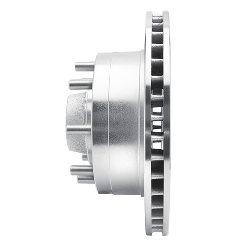 R1 92-94 Ford E-350 Econoline Club Wagon Front Left Drilled & Slotted Silver Brake Rotor