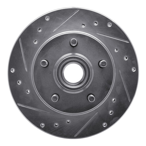 R1 91-94 Ford Explorer Front Left Drilled & Slotted Silver Brake Rotor
