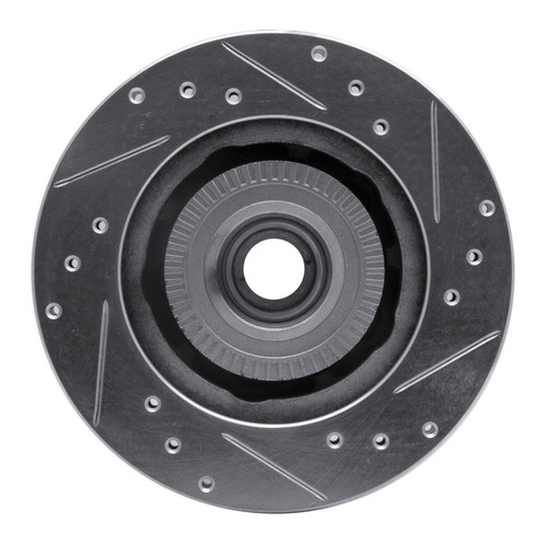 R1 91-94 Ford Explorer Front Left Drilled & Slotted Silver Brake Rotor