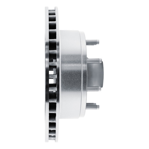 R1 80-85 Ford F-250 2WD (Excl Super Duty) Front Right Drilled & Slotted Silver Brake Rotor