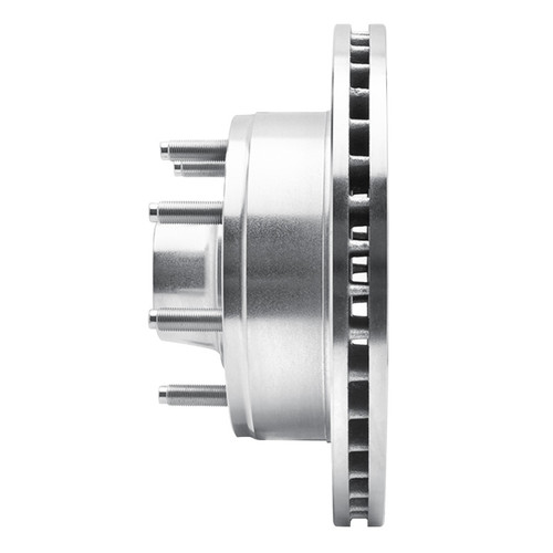 R1 80-85 Ford E-350 Econoline Club Wagon Front Right Drilled & Slotted Silver Brake Rotor