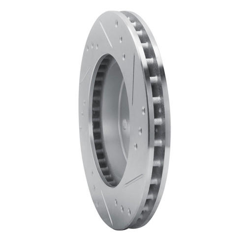 R1 86-92 Ford Thunderbird Front LeftRear Left Drilled & Slotted Silver Brake Rotor