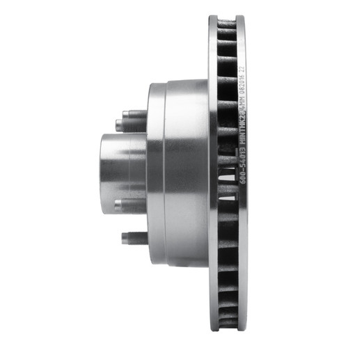 R1 74-79 Ford Gran Torino Front Left Drilled & Slotted Silver Brake Rotor