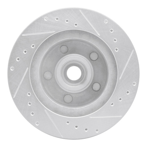 R1 73-73 Ford Country Squire Front Left Drilled & Slotted Silver Brake Rotor