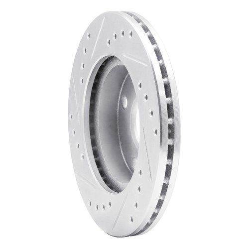 R1 90-01 Ford Escort Front Left Drilled & Slotted Silver Brake Rotor