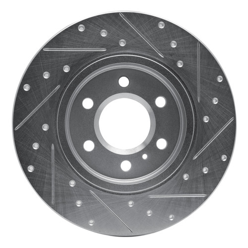 R1 06-06 Buick TERRAZA Rear Left Drilled & Slotted Silver Brake Rotor