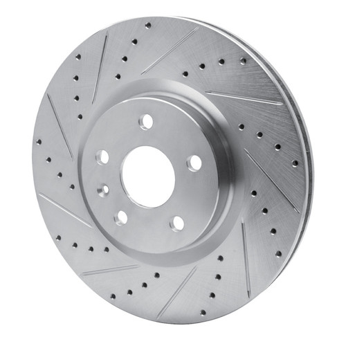 R1 13-19 Buick Regal Front Left Drilled & Slotted Silver Brake Rotor